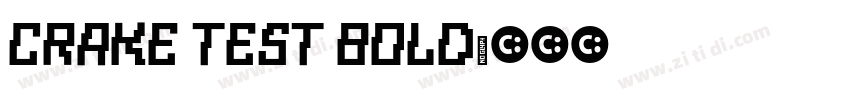 Crake Test Bold字体转换
